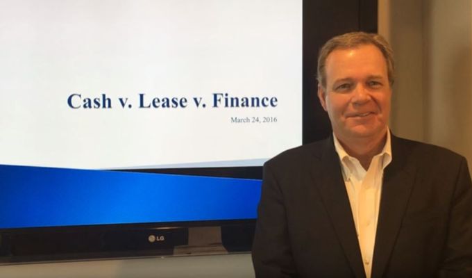 Lease vs Finance vs Cash - March 2016 - video