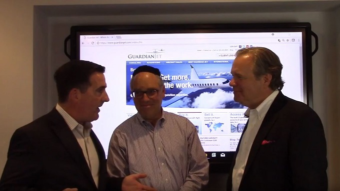 Don Dwyer Welcomes Wheels Up Executives to Guardian Jet LLC - video